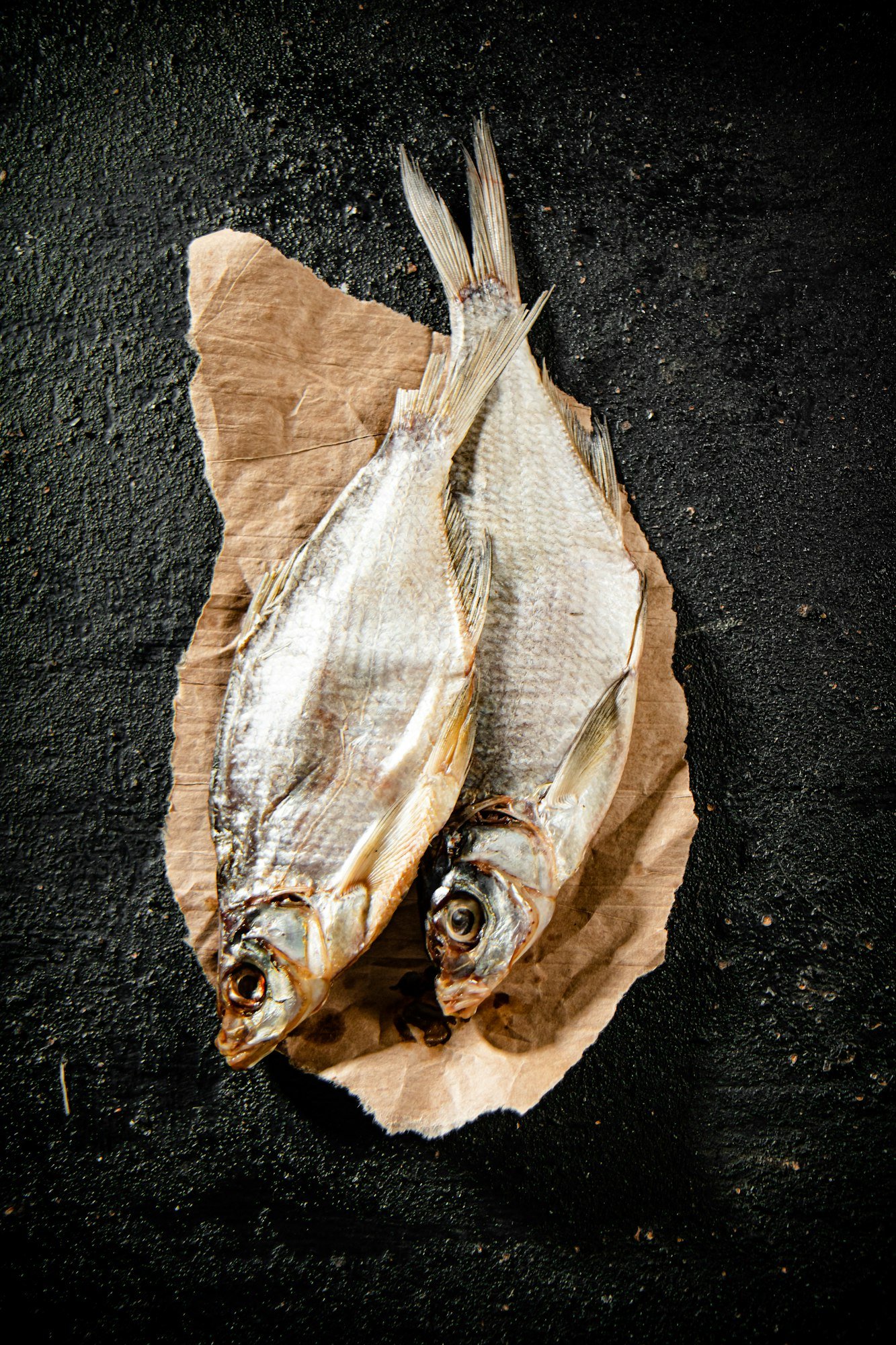 Dried fish, beer snack.